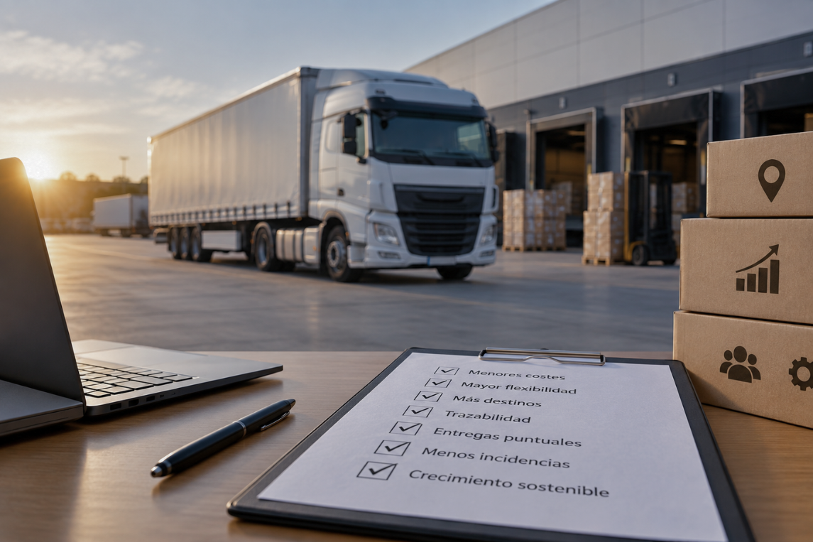xternalizar el transporte con operador logístico especializado.